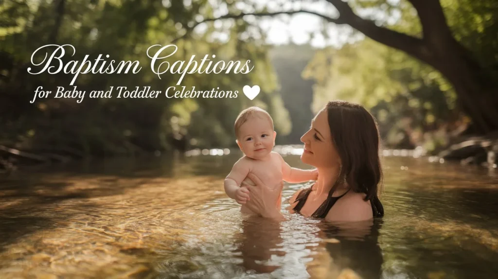 Baptism Captions for Baby and Toddler Celebrations