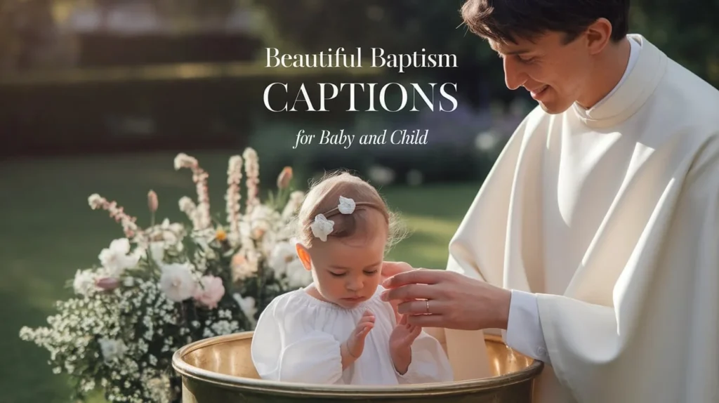 Beautiful Baptism Captions for Baby and Child 