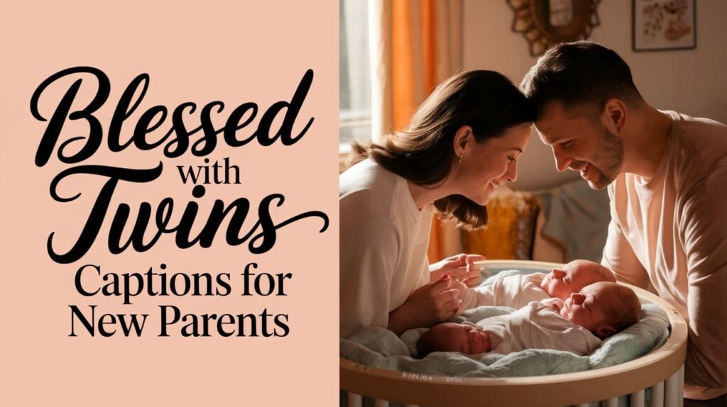 Blessed With Twins Captions for New Parents 