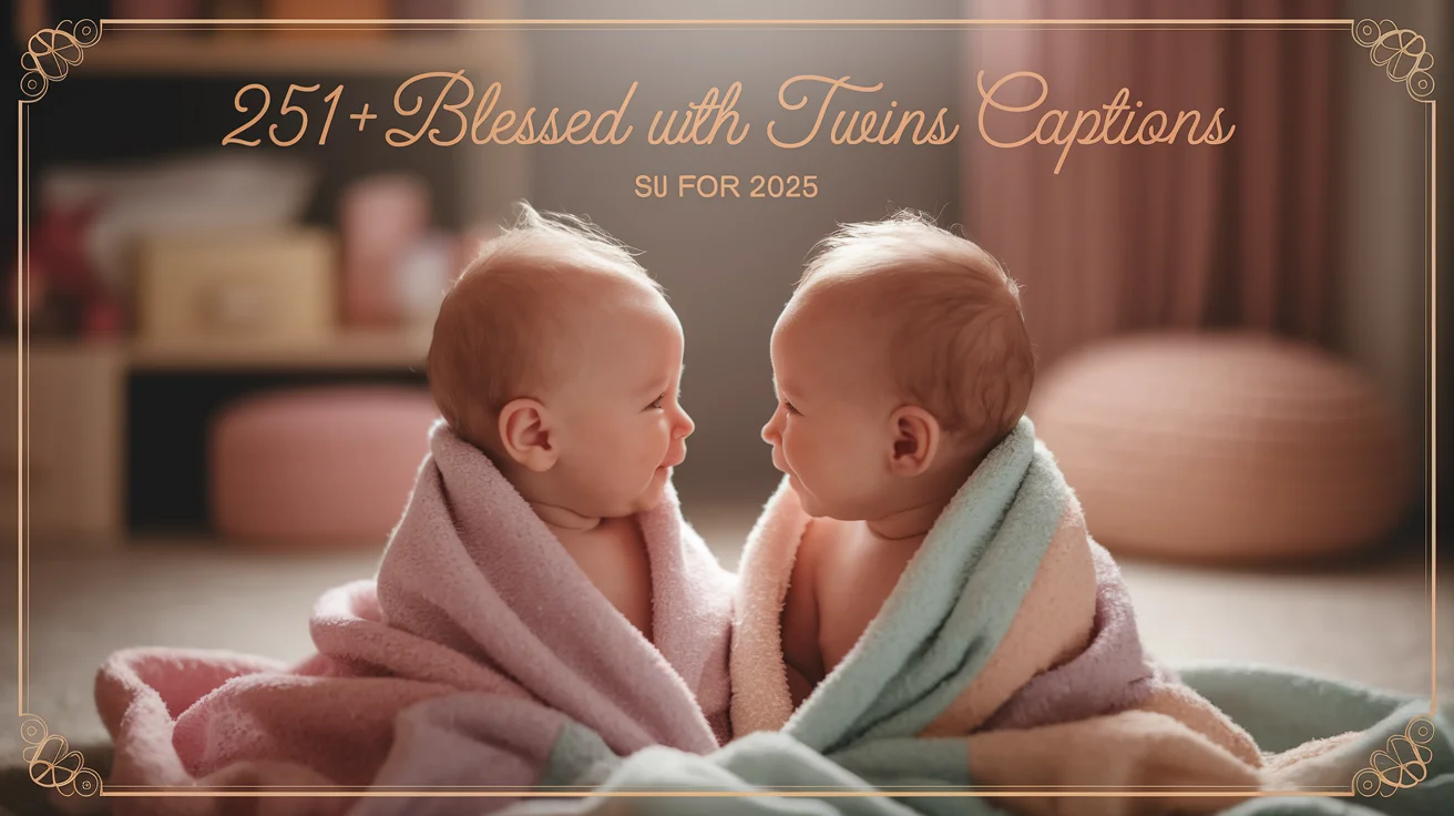 Blessed With Twins Captions