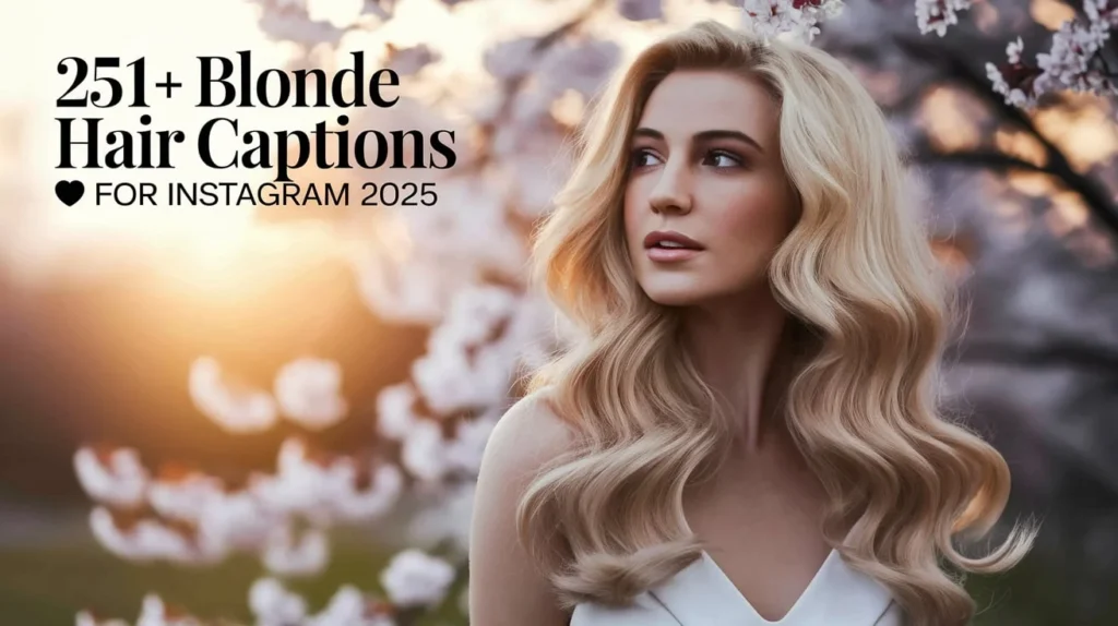 Blonde Hair Captions