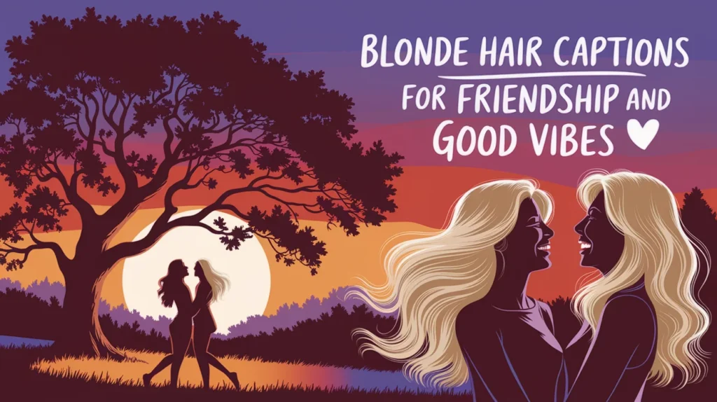 Blonde Hair Captions for Friendship and Good Vibes 