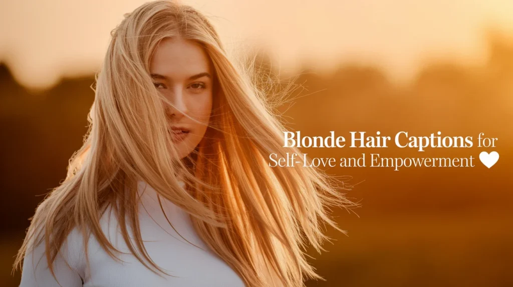 Blonde Hair Captions for Self-Love and Empowerment 