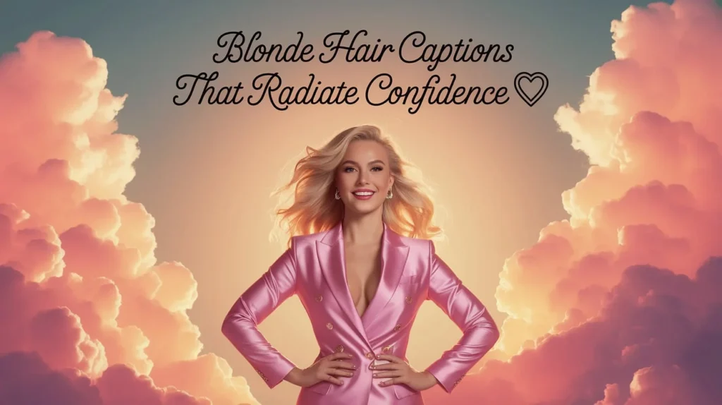 Blonde Hair Captions That Radiate Confidence 