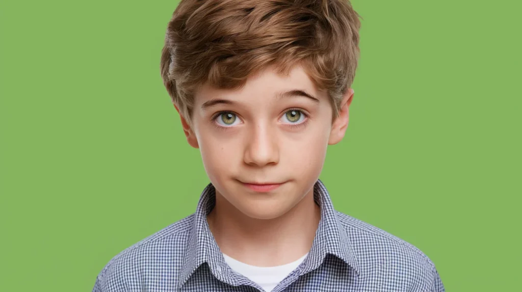 Captions for Green Eyes and Brown Hair