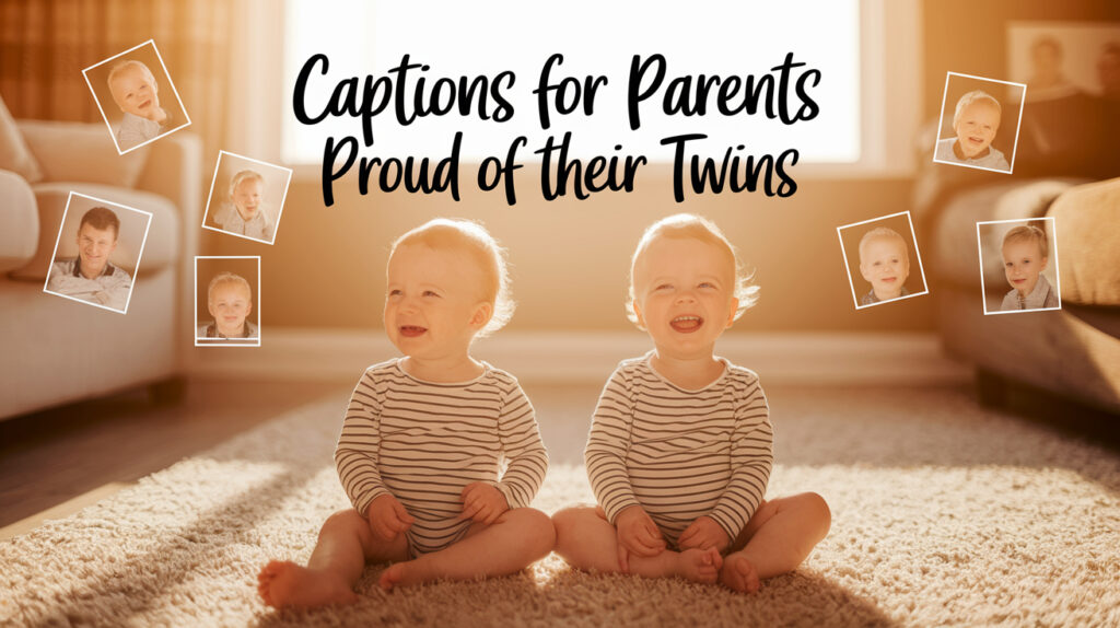 Captions for Parents Proud of Their Twins