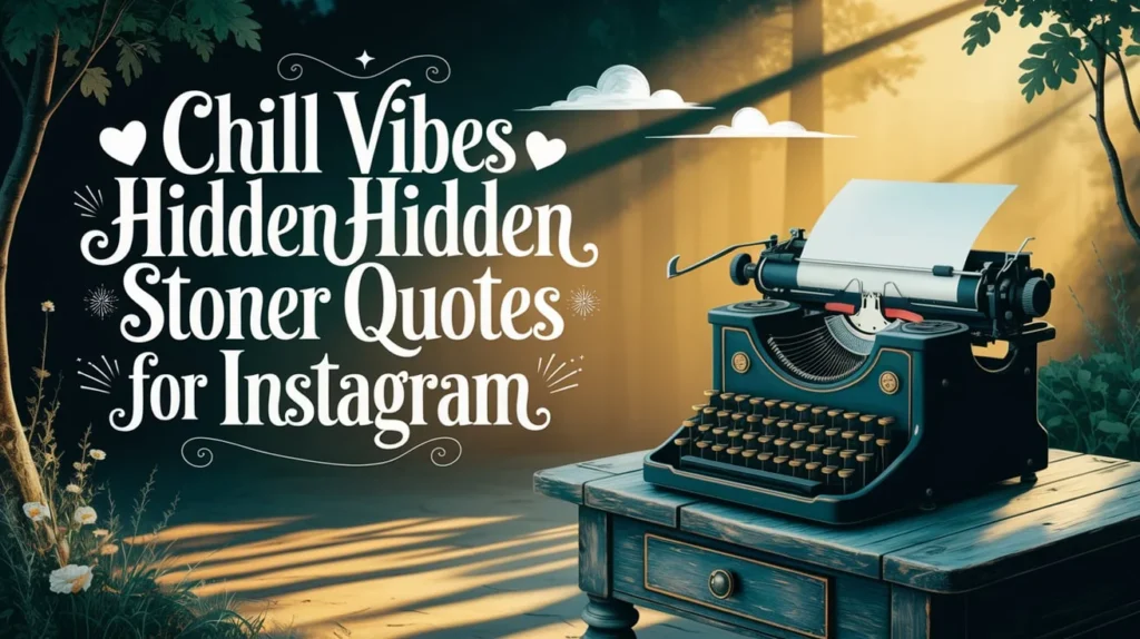  Chill Vibes Hidden Stoner Quotes for Instagram 