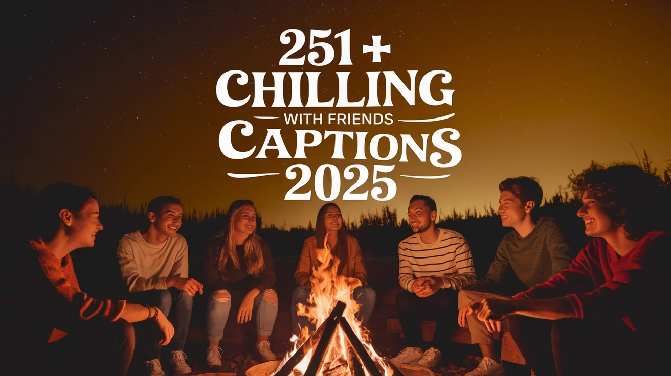 Chilling With Friends Captions
