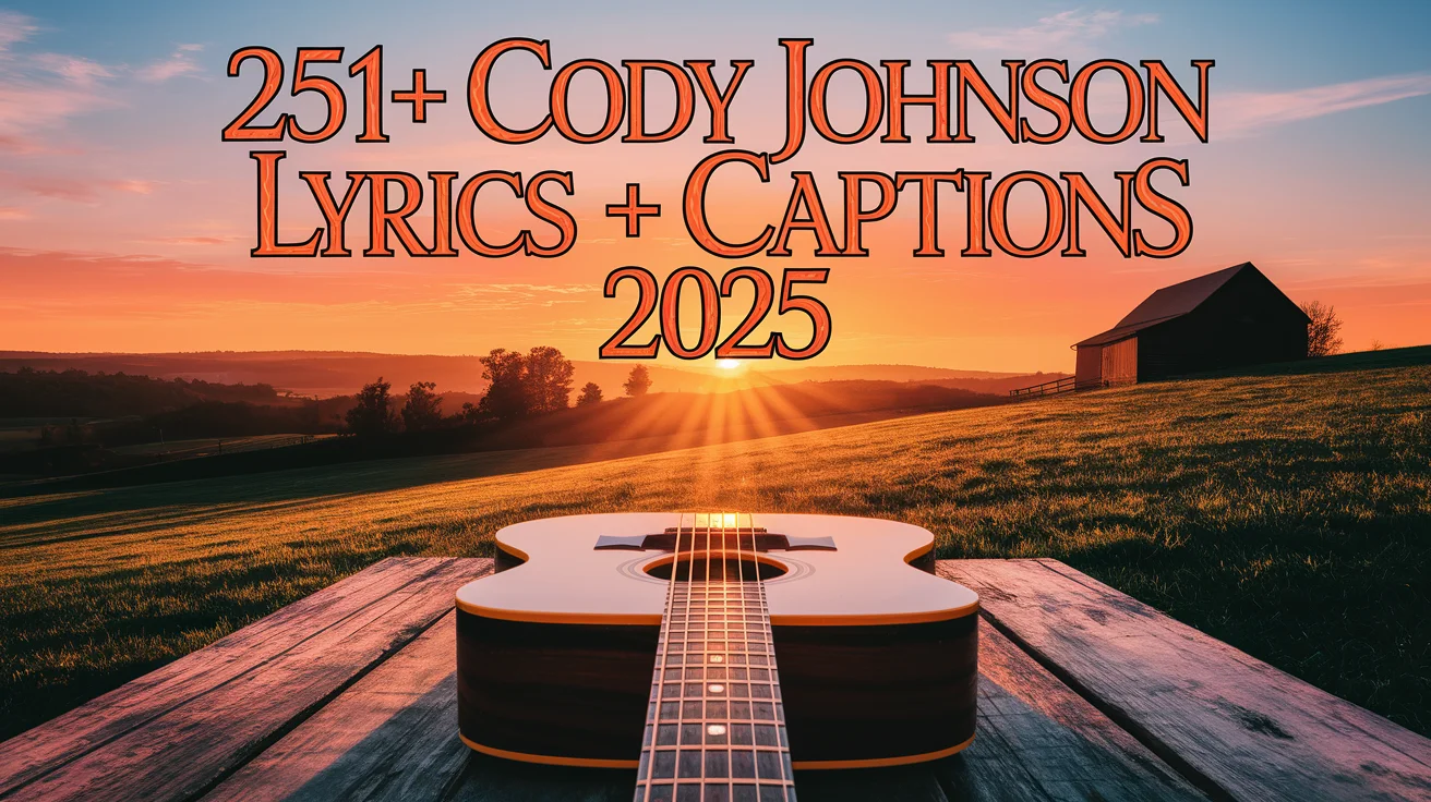 Cody Johnson Lyrics Captions