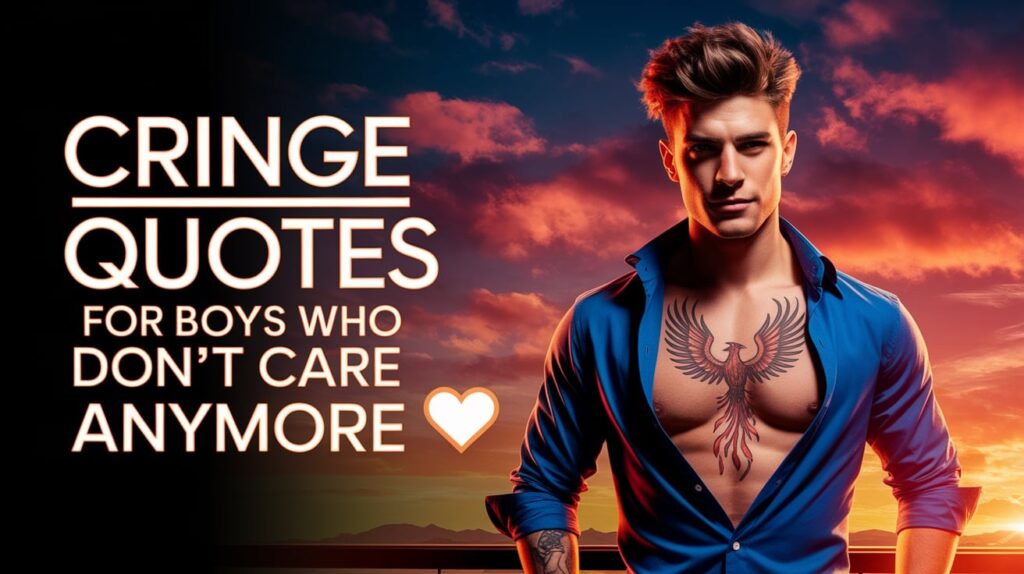 Cringe Quotes for Boys Who Donāt Care Anymore