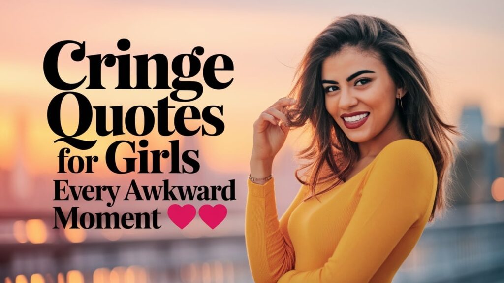 Cringe Quotes for Girls Owning Every Awkward Moment