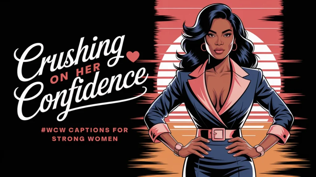 Crushing on Her Confidence– #WCW Captions for Strong Women