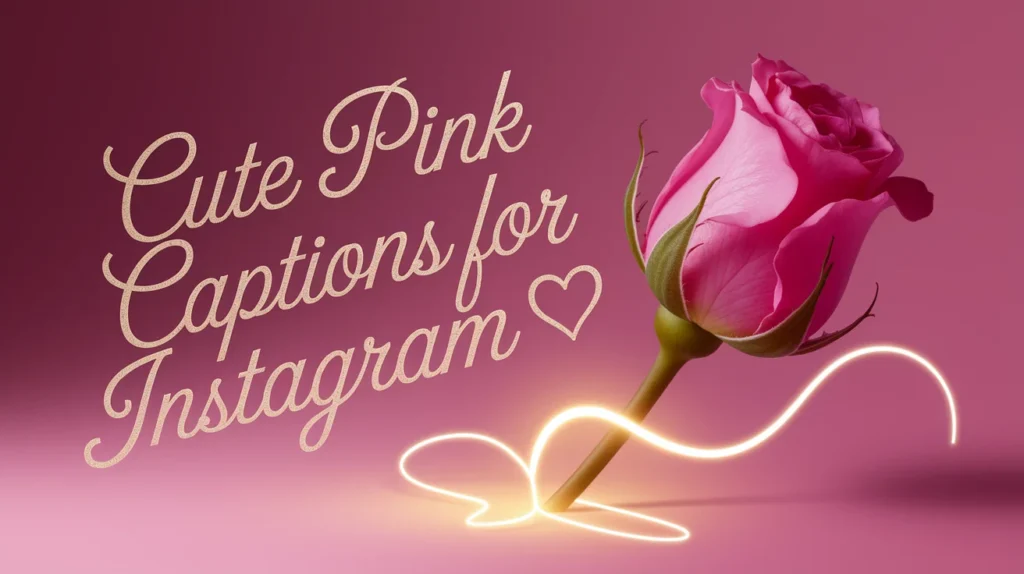 Cute Pink Captions for Instagram 