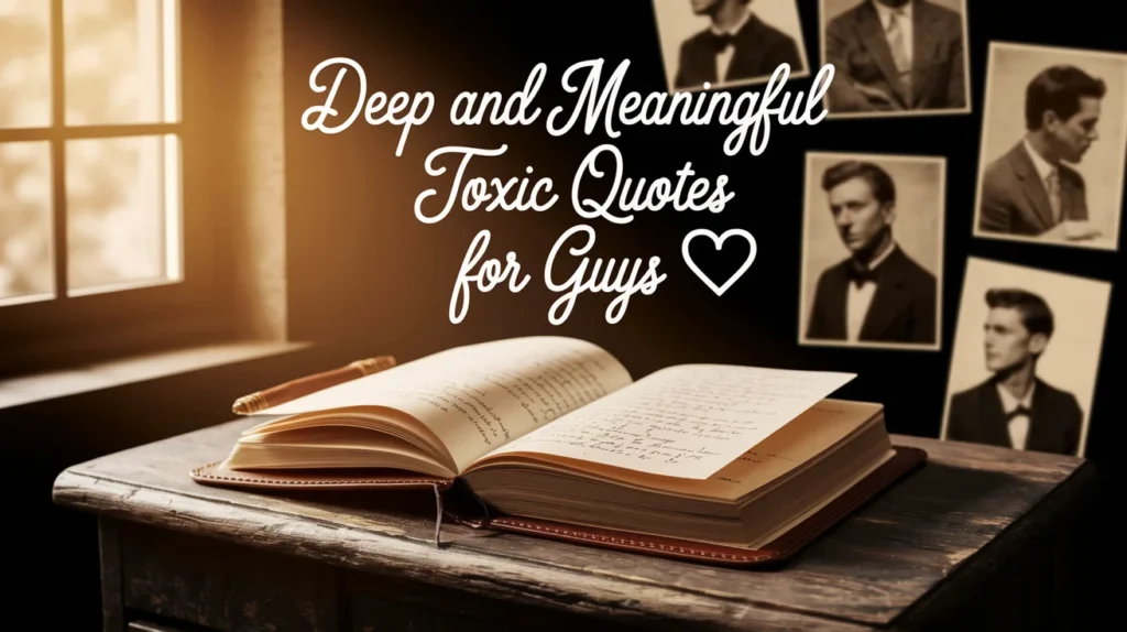 Deep and Meaningful toxic Quotes for Guys