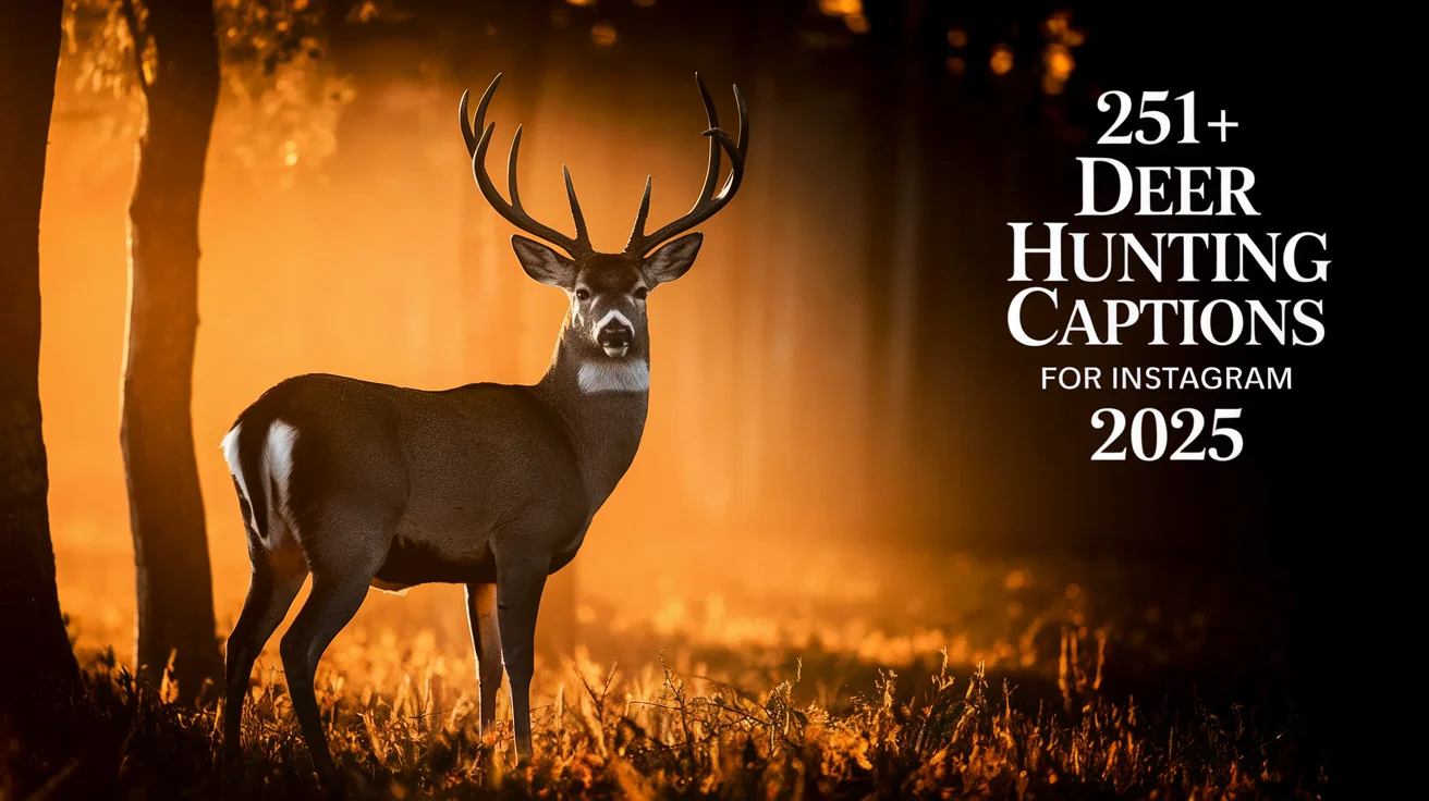 Deer Hunting Captions