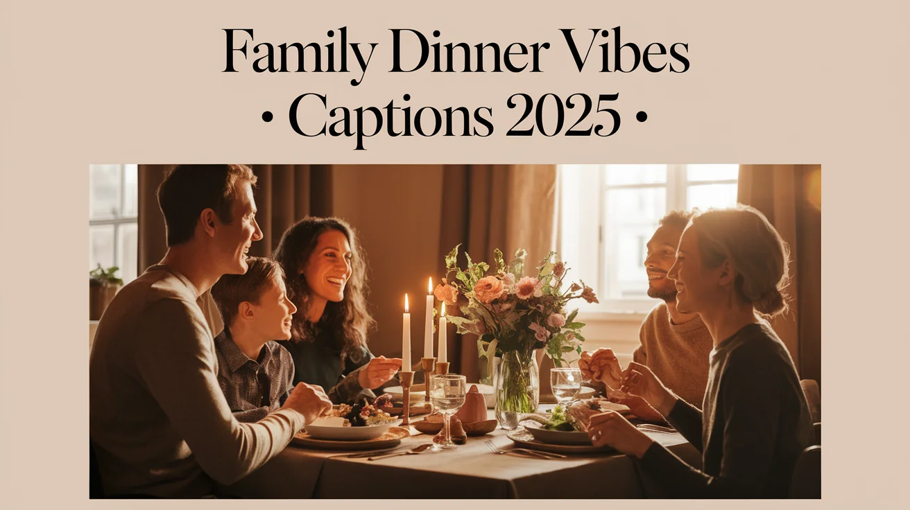 Family Dinner Vibes Captions