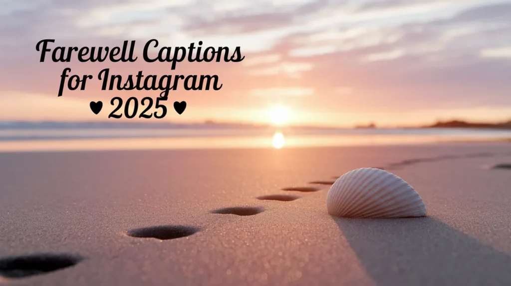 Farewell Captions for Instagram