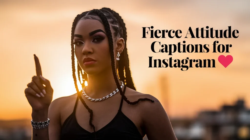 Fierce Attitude Captions For Instagram