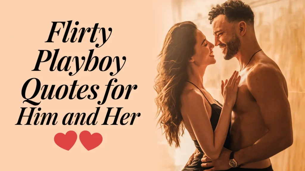 Flirty Playboy Quotes for Him and Her 