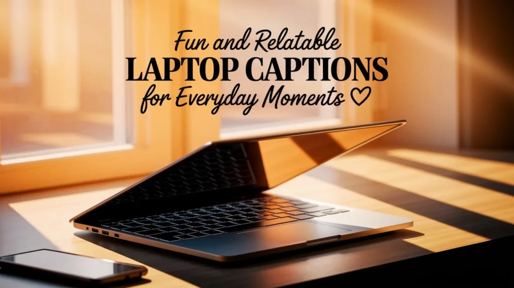 Fun and Relatable Laptop Captions for Everyday Moments
