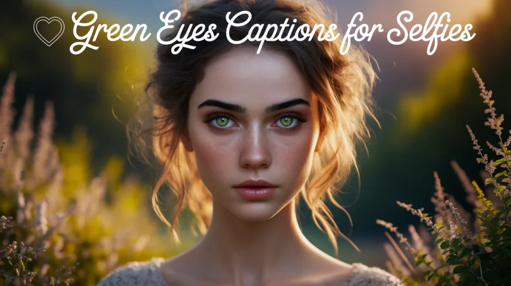 Green Eyes Captions for Selfies
