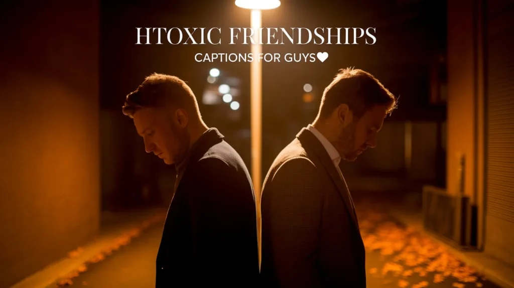 Htoxic Friendships Captions for Guys 