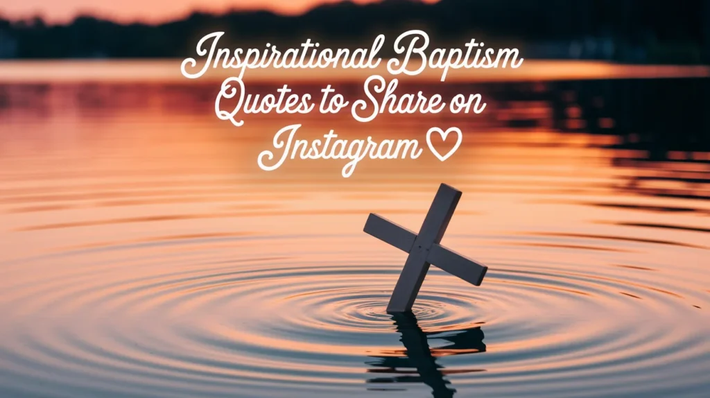 Inspirational Baptism Quotes to Share on Instagram 