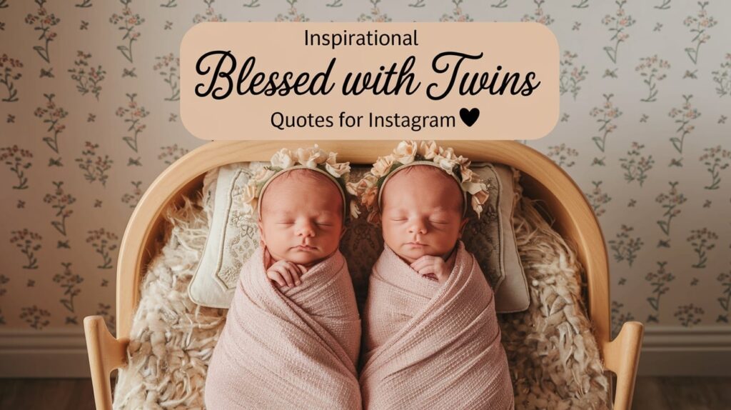 Inspirational Blessed With Twins Quotes for Instagram 
