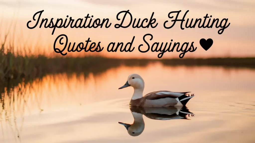 Inspirational Duck Hunting Quotes and Sayings 