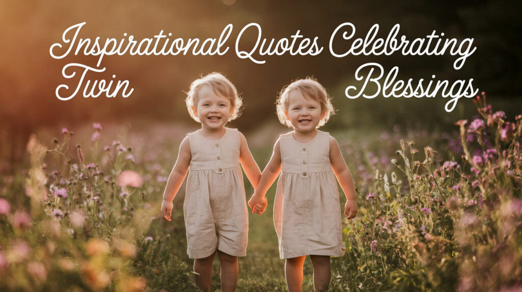 Inspirational Quotes Celebrating Twin Blessings
