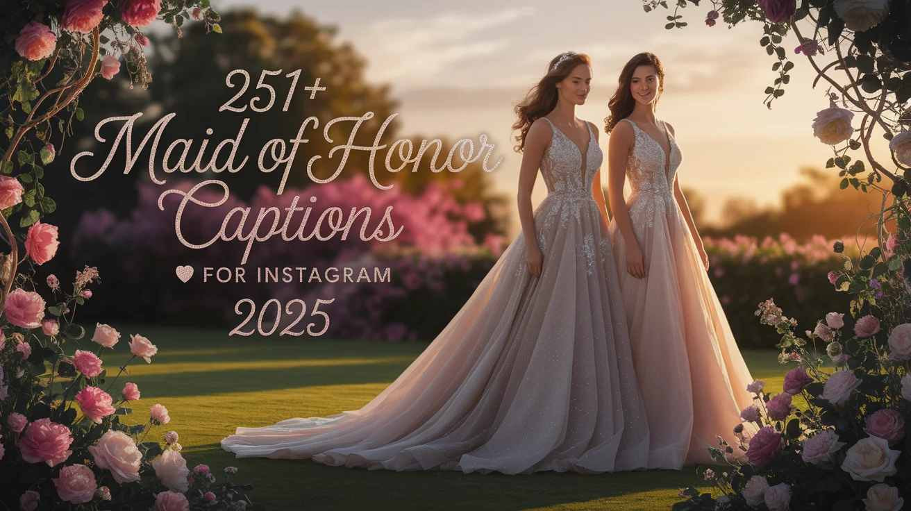 Maid of Honor Captions