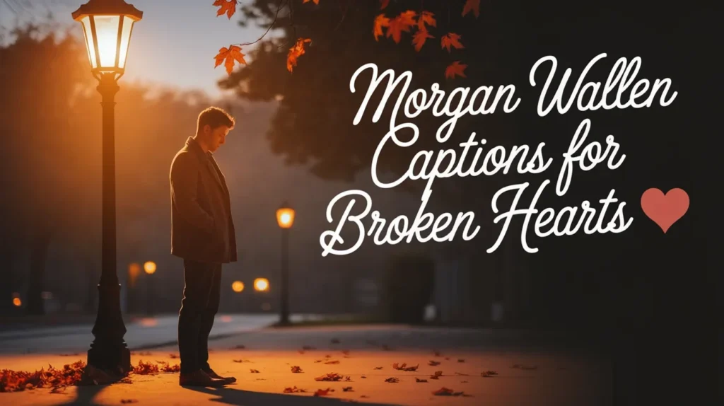 Morgan Wallen Captions for Broken Hearts 