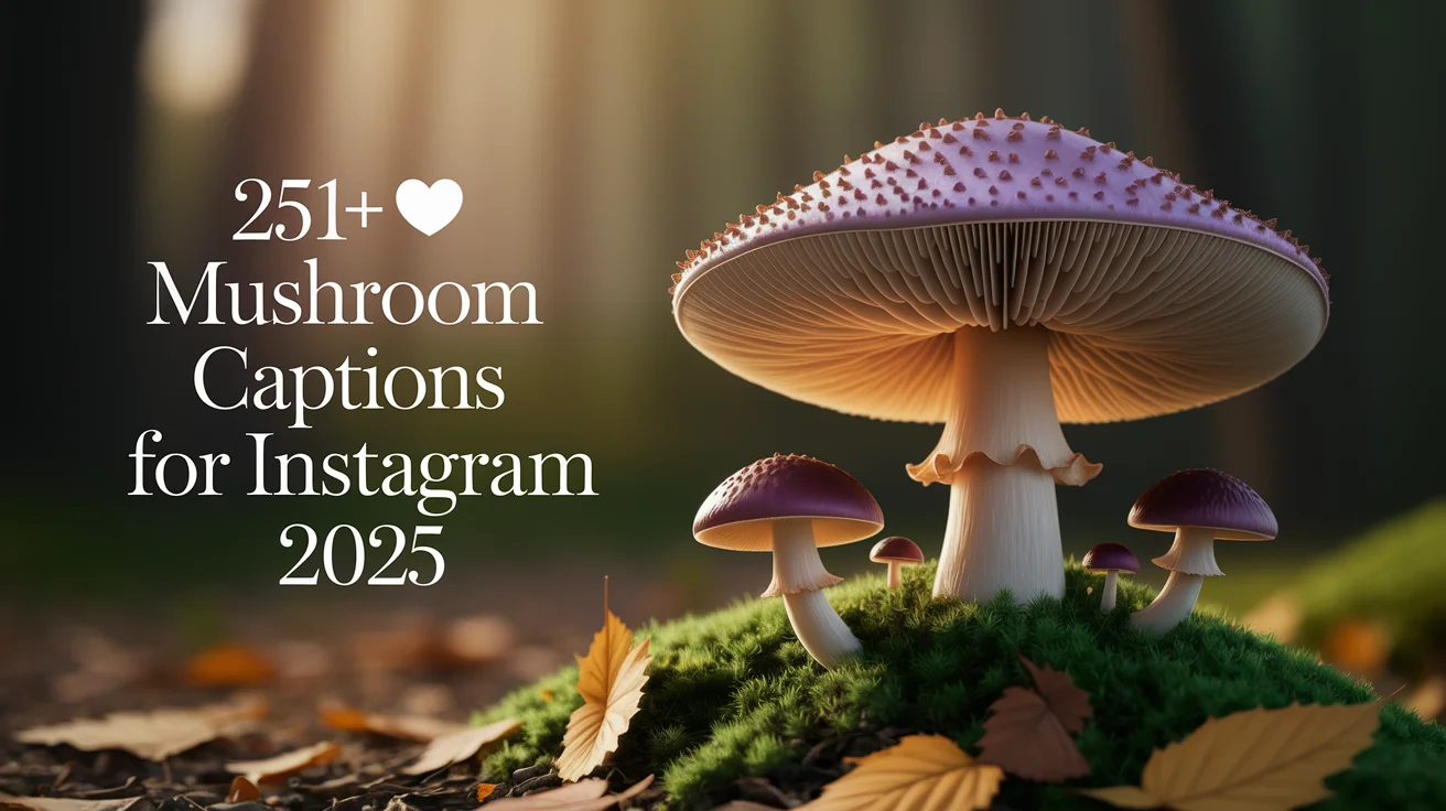 Mushroom Captions For Instagram