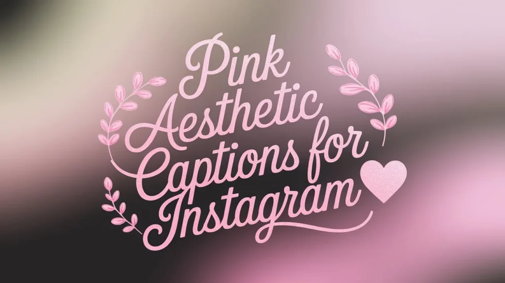 Pink Aesthetic Captions for Instagram 
