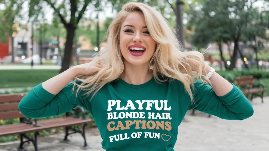 Playful Blonde Hair Captions Full of Fun
