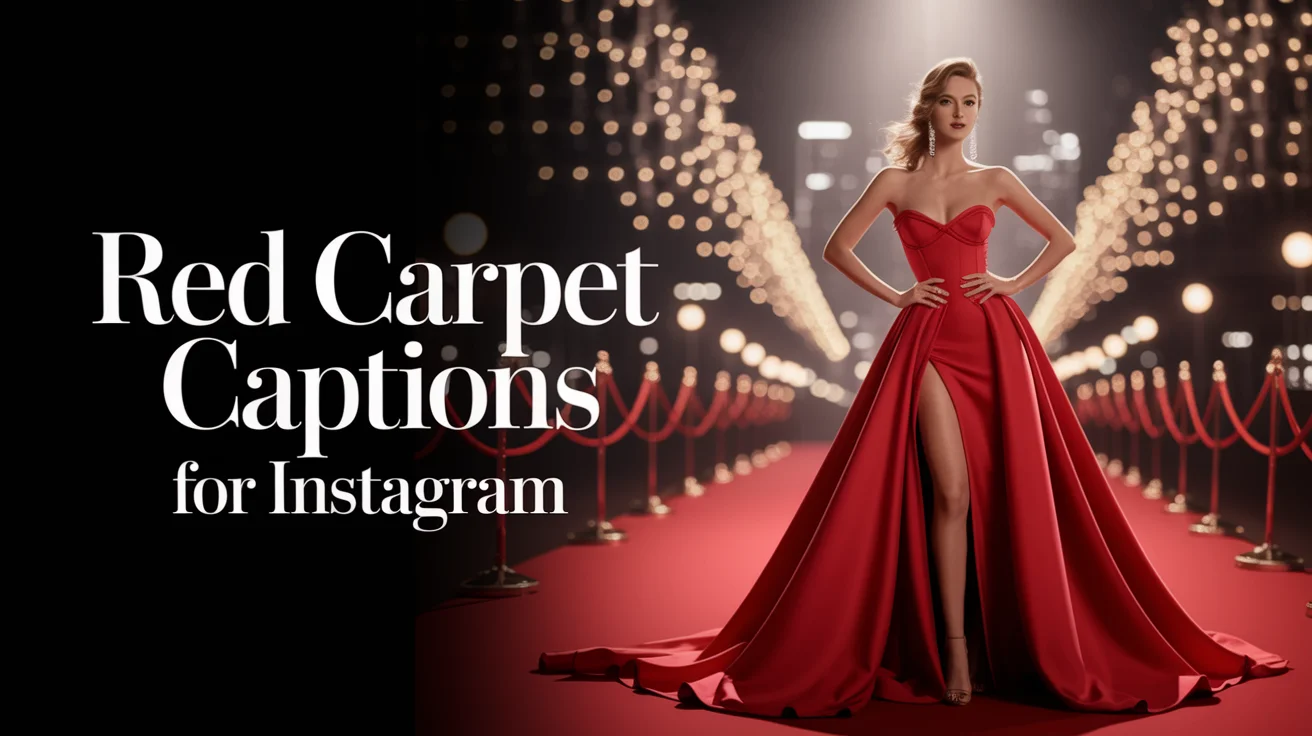 Red Carpet Captions for Instagram
