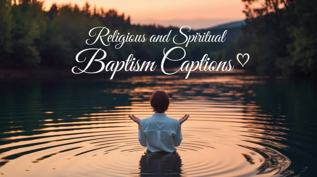 Religious and Spiritual Baptism Captions 