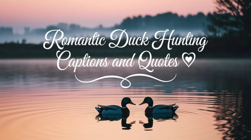 Romantic Duck Hunting Captions and Quotes