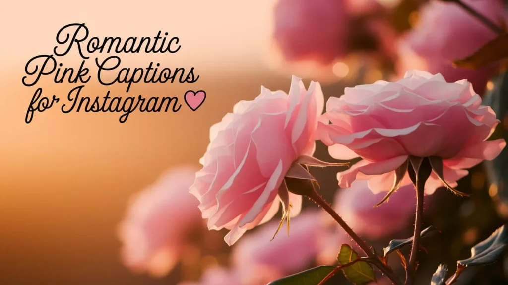 Romantic Pink Captions for Instagram