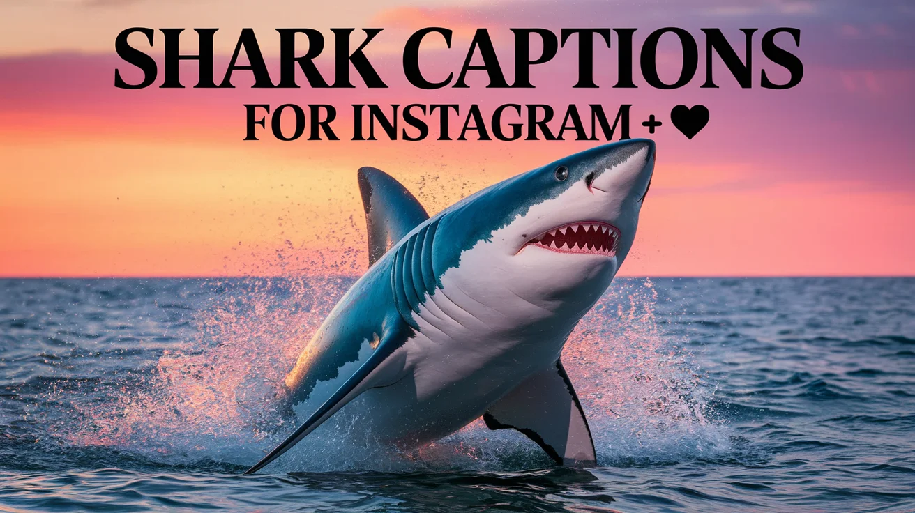 Shark Captions For Instagram