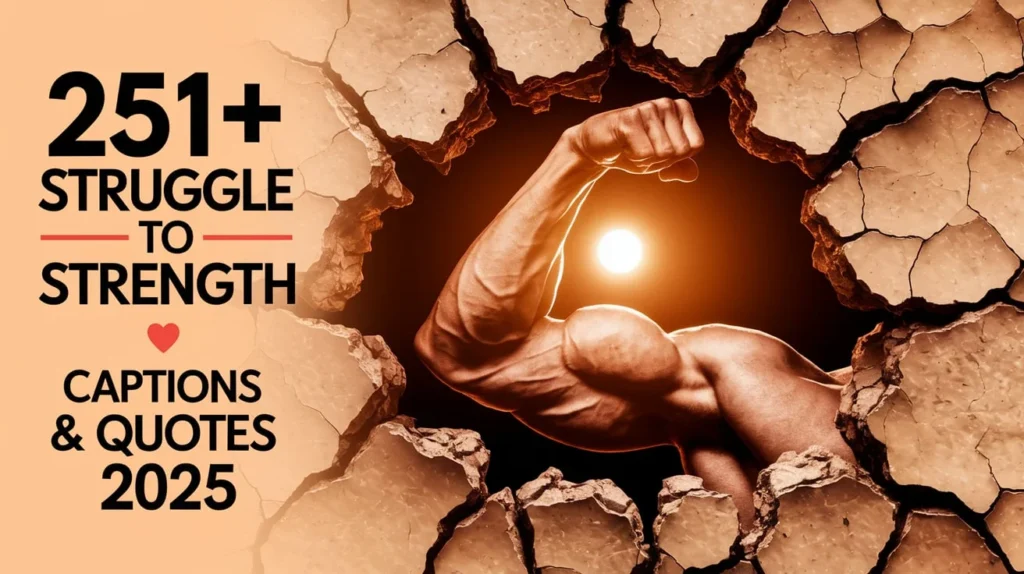 Struggle to Strength Captions & Quotes