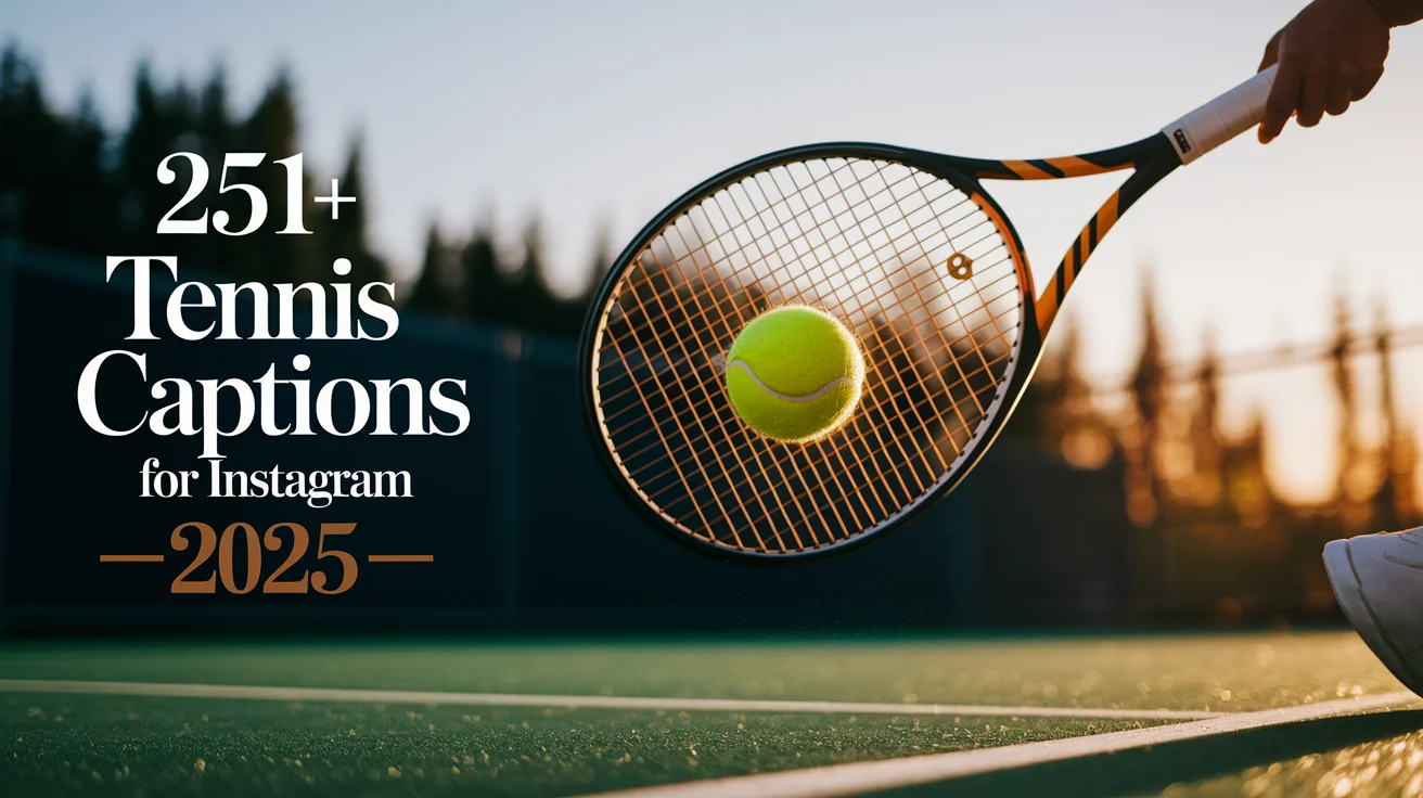 Tennis Captions for Instagram