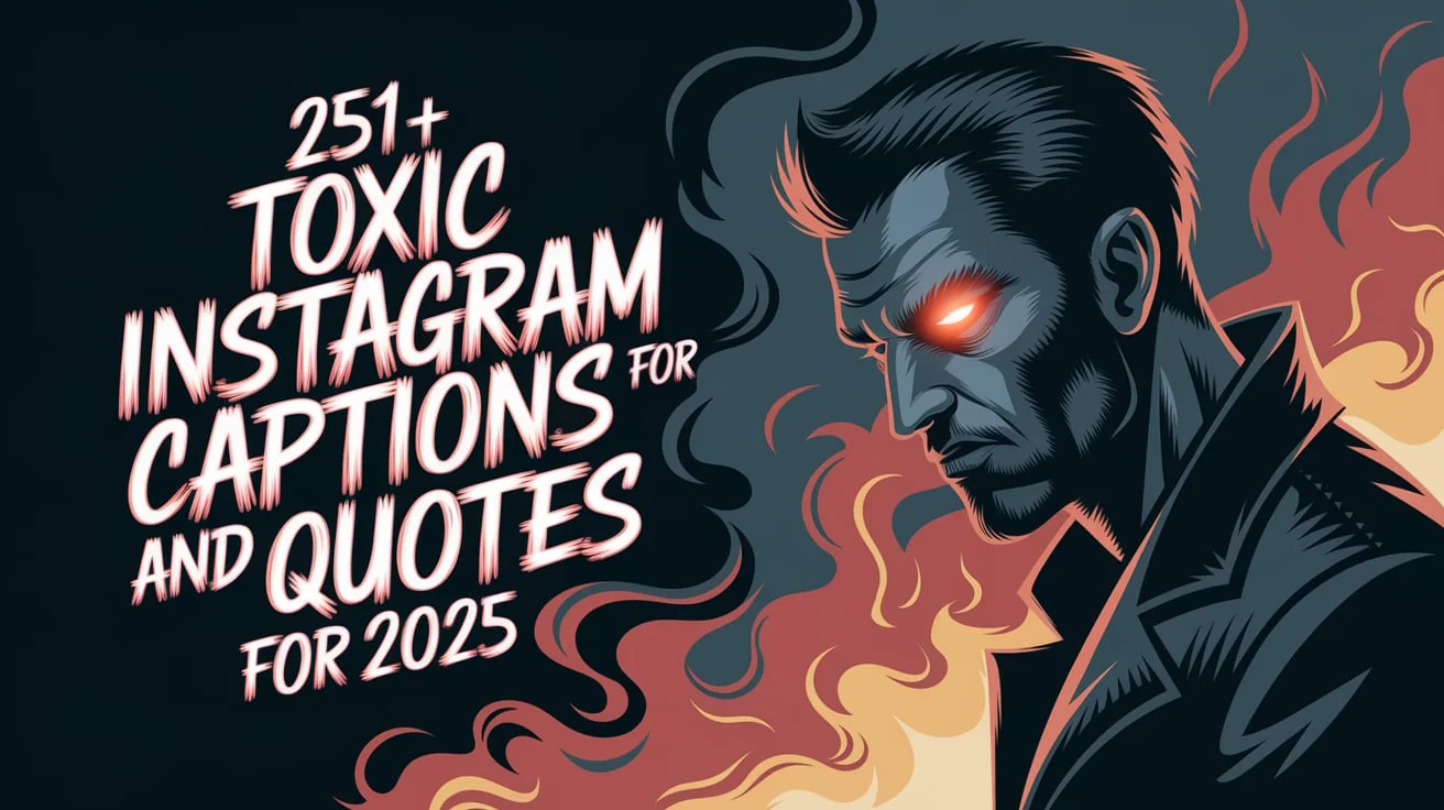 toxic Instagram Captions for Guys and Quotes