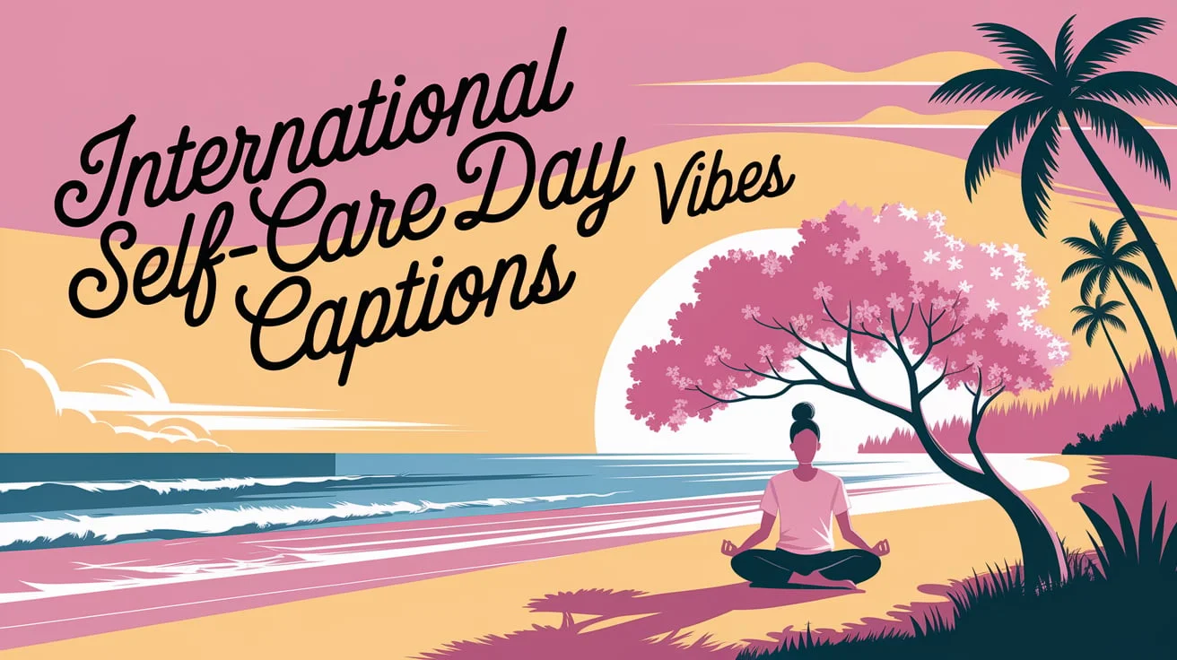International Self-Care Day Vibe Captions
