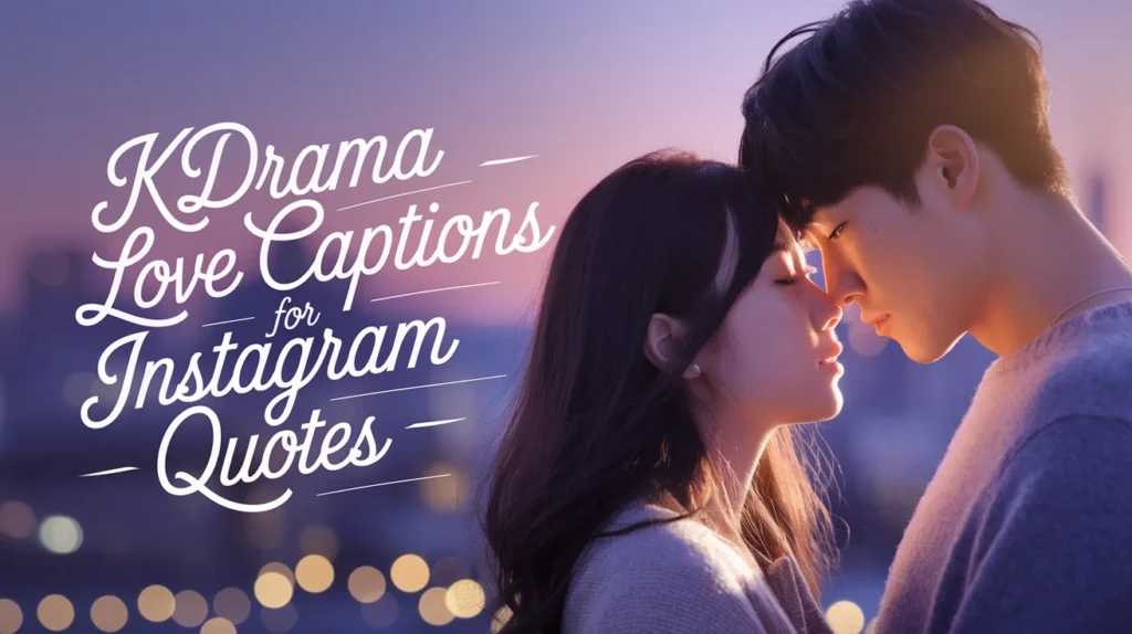 KDrama Love Captions for Instagram Quotes