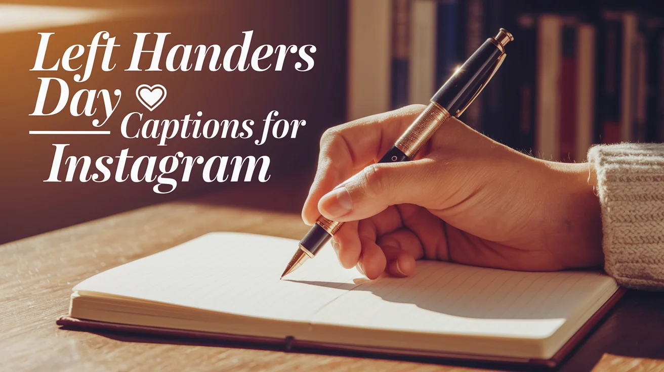 Left Handers Day Captions for Instagram