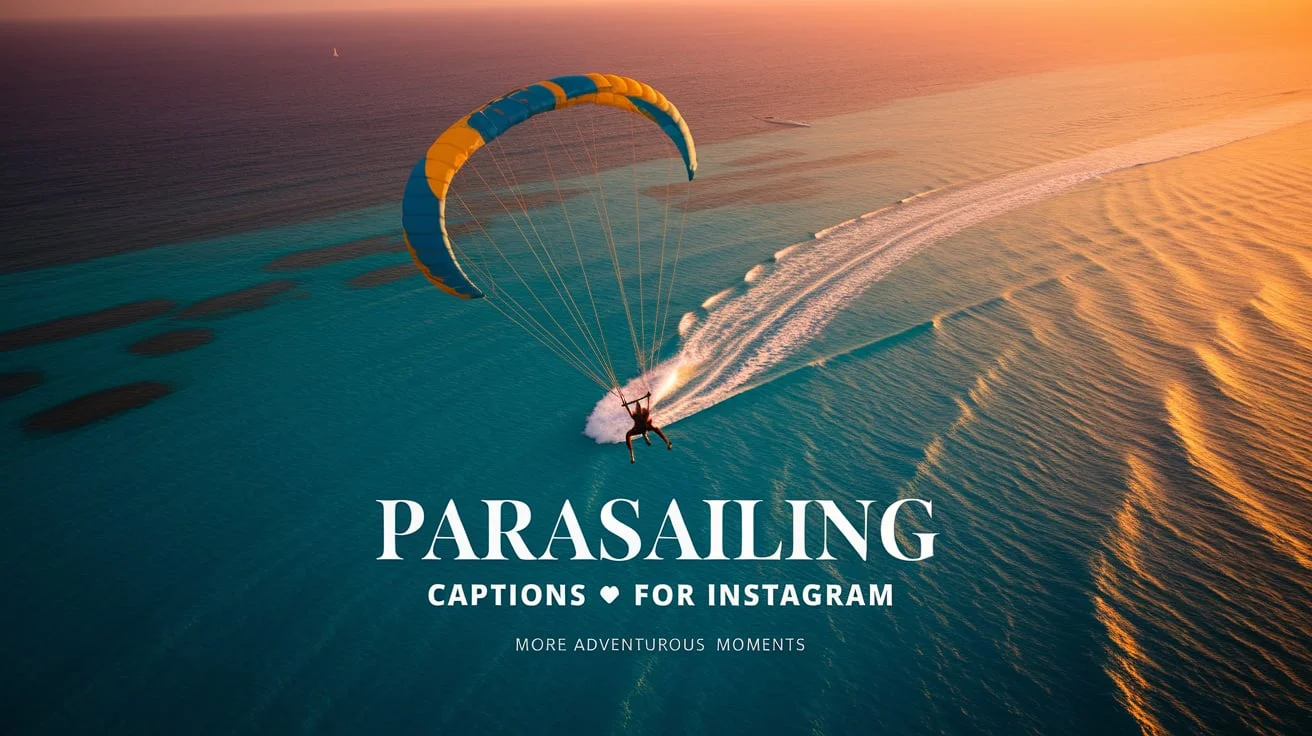 Parasailing Captions for Instagram