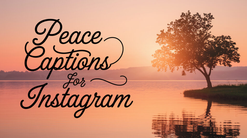 Peace Captions for Instagram